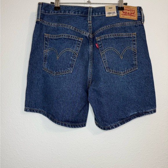 Levi's Dark Blue Denim Shorts - Picture 2 of 2